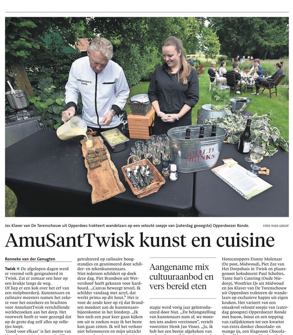 Een cateraar nodig voor uw evenement? Neem contact op met De Torenschouw in Opperdoes;