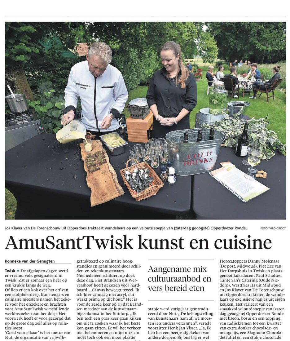 Een cateraar nodig voor uw evenement? Neem contact op met De Torenschouw in Opperdoes;